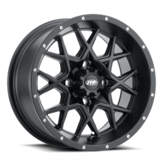 ITP Tires Hurricane UTV Wheel (15x7) (4x110) (Matte Black) - 1528643536B