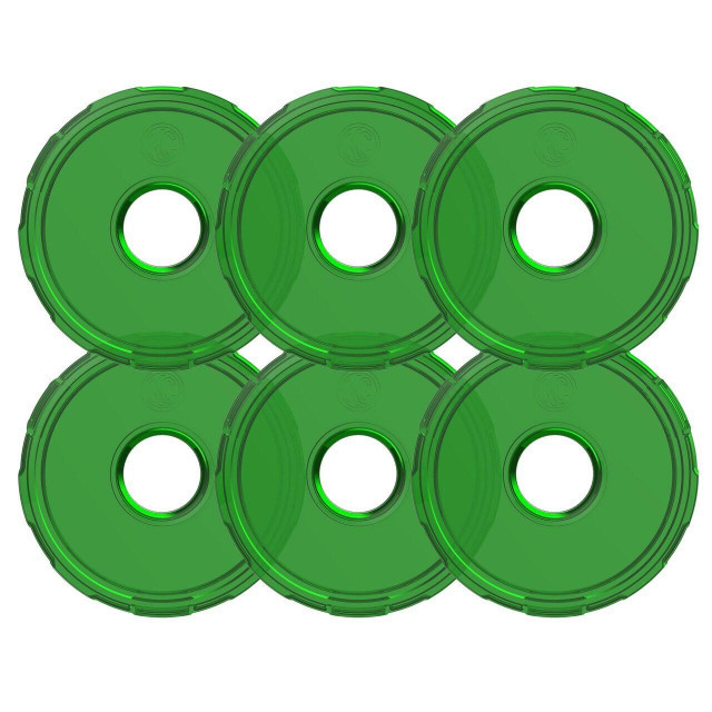 KC HiLiTES Cyclone V2 LED Replacement Lens (Green) (6 Pack) - 4415