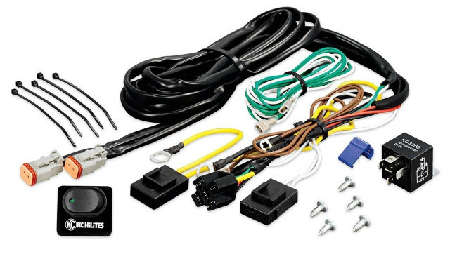 KC HiLiTES Wiring Harness With 40 Amp Relay And LED Rocker Switch - 6315