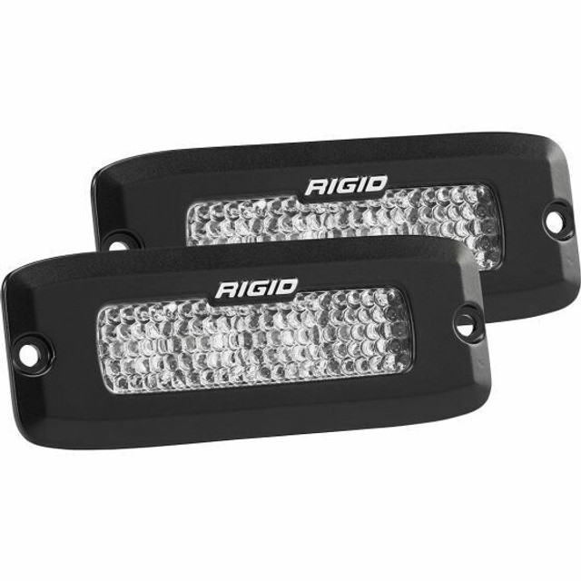 Rigid Industries SR-Q Series Pro Flood Diffused Pair Black Flush Mount - 925513