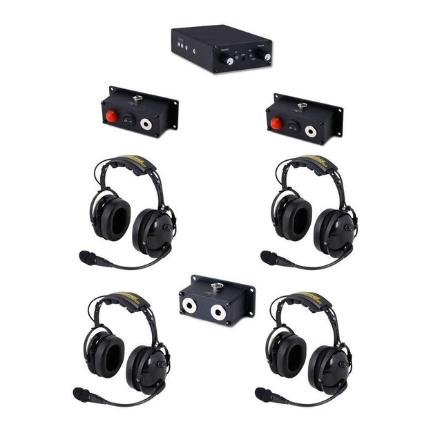 Rugged Radios RRP800 Fire / Safety Intercom Dual Radio 4 Place Fire Truck Kit - 800-4P-OTH