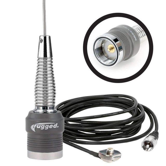 Rugged Radios VHF Antenna Kit With 1/2 Wave NGP Antenna And NMO Mount - ANT-SPARE-KIT-V