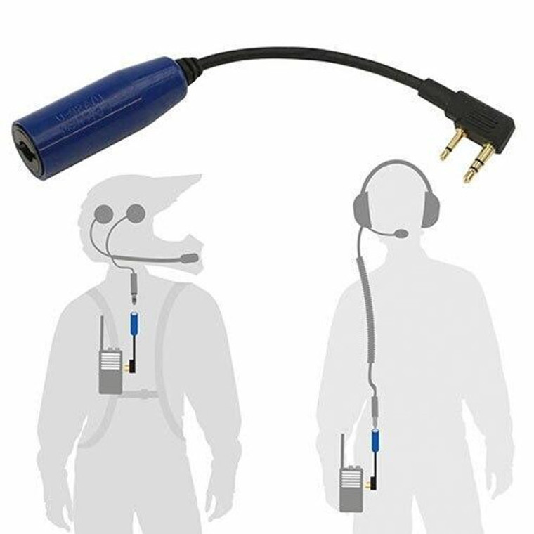 Rugged Radios 2-Pin To Off-Road Cable For Handheld Radios - CS-5R-OFF Rugged Radios 2-Pin To Off-Road Cable For Handheld Radios - CS-5R-OFF