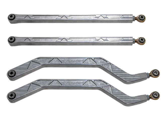 SuperATV Polaris RZR XP Turbo High Clearance Billet Aluminum Radius Arms - RA-P-RZRT-B-HC