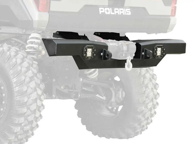 SuperATV Polaris Ranger 1000 Winch Ready Rear Bumper - RB-P-RAN1K-002-00#AF