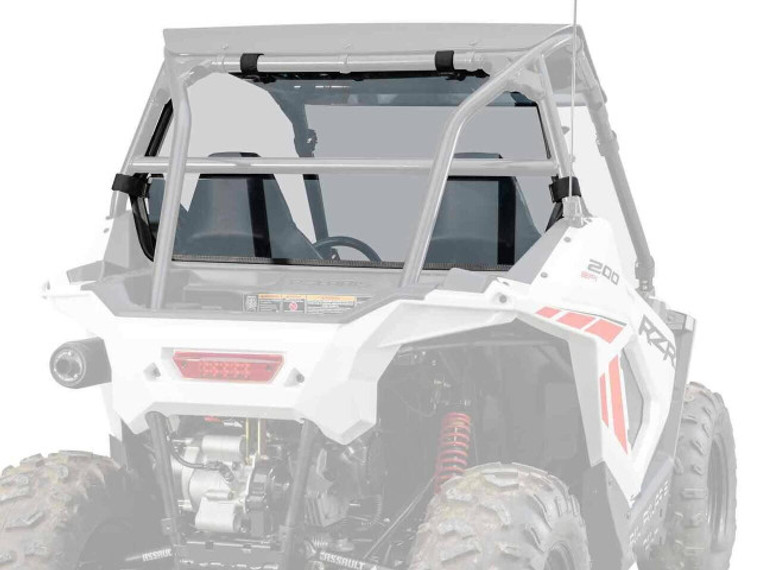 SuperATV Polaris RZR 200 Rear Windshield - RWS-P-RZR200-76 SuperATV Polaris RZR 200 Rear Windshield - RWS-P-RZR200-76