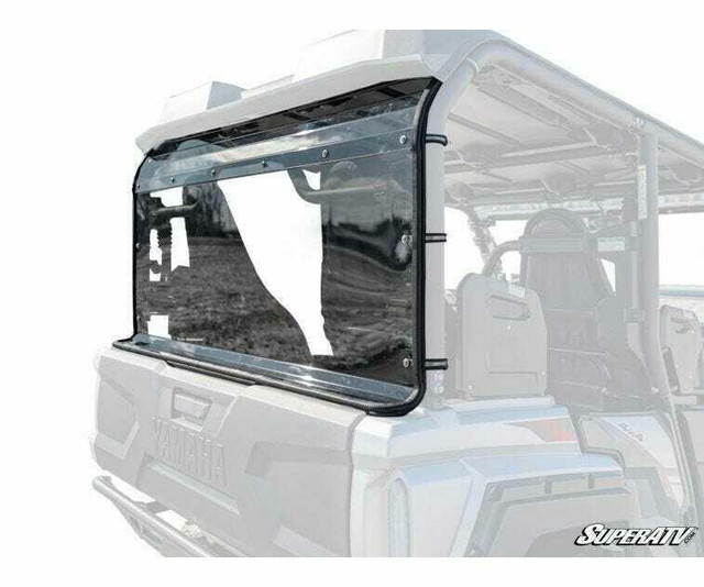 SuperATV Yamaha Wolverine RMAX4 Rear Windshield - RWS-Y-WV-X4-76#RMAX4
