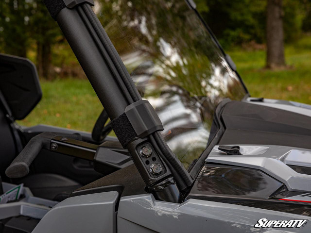 SuperATV Yamaha Wolverine X2 1000 Scratch-Resistant Full Windshield - WS-Y-RMAX-70#AA