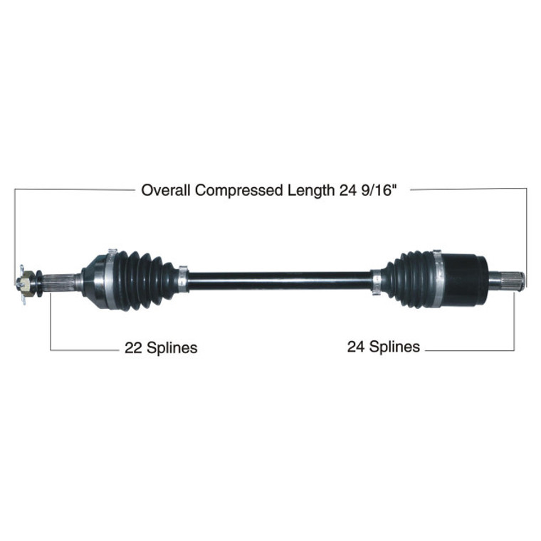 Tytaneum Kawasaki Front Left/Right Heavy Duty CV Axle - 813-0278