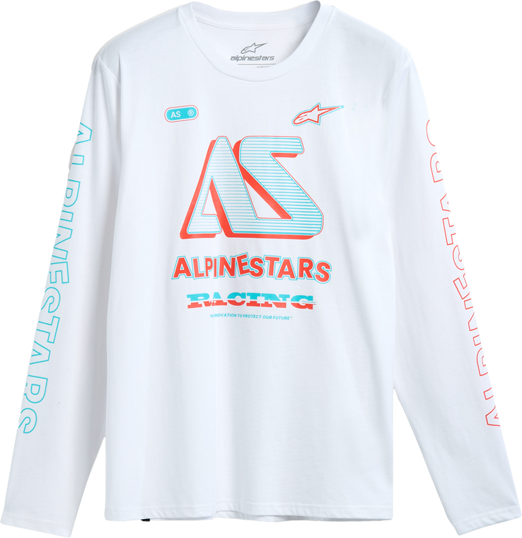 Alpinestars - Ayess Ls Csf Tee White Sm - 1215-71100-20-S