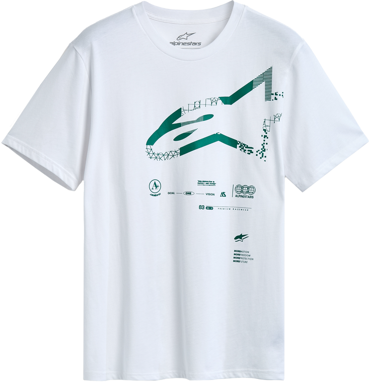 Alpinestars - Geografica Ss Csf Tee White Lg - 1215-72200-20-L