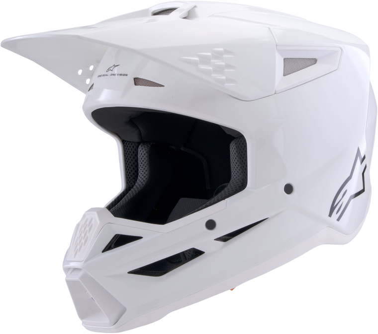 Alpinestars - Sm3 Solid Helmet White Glossy Md - 8300326-2180-M