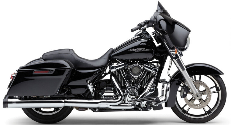 Cobra - 4" Groove Tip Slip-on Chrome Flh/flt 17-22 - 6277