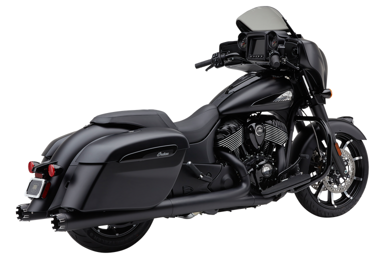 Cobra - 4" Nh Dual Cut Slip-ons Black Indian Gen-1 Bag - 5206B