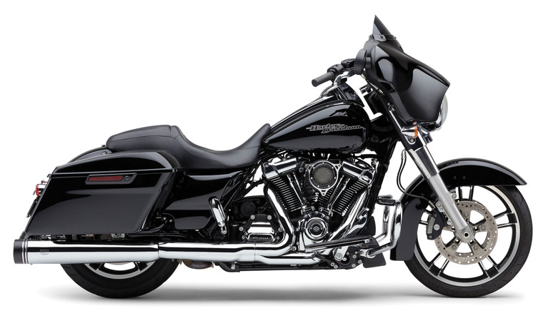 Cobra - 4.5" Groove Tip Slip-on Chrome Flh/flt 17-22 - 6291