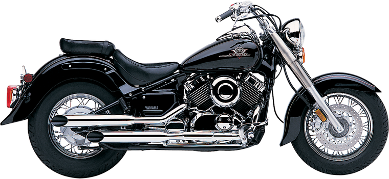 Cobra - Blvd Slashcut Slip On Chrome Yam V-star 650 - 2163SC