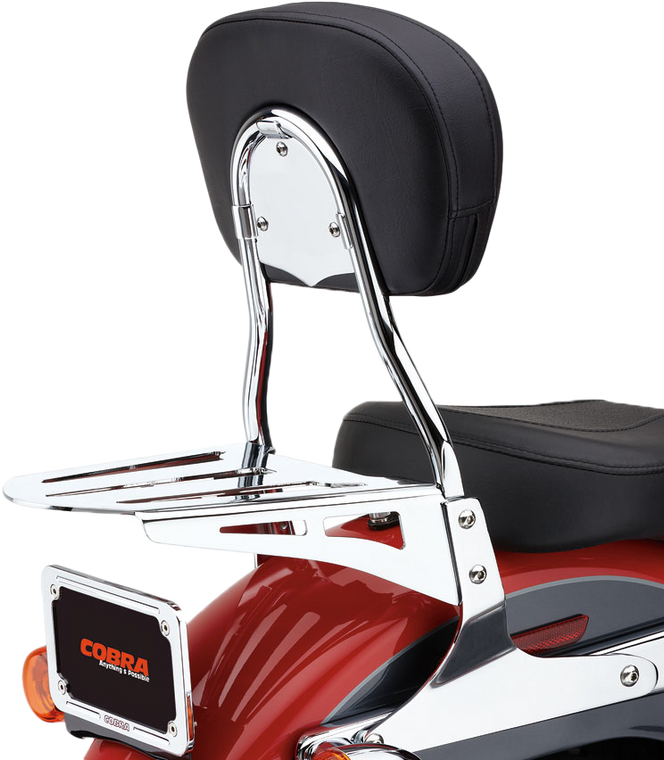 Cobra - Short Sissy Bar Round Chrome Flst 00-06 - 602-1300