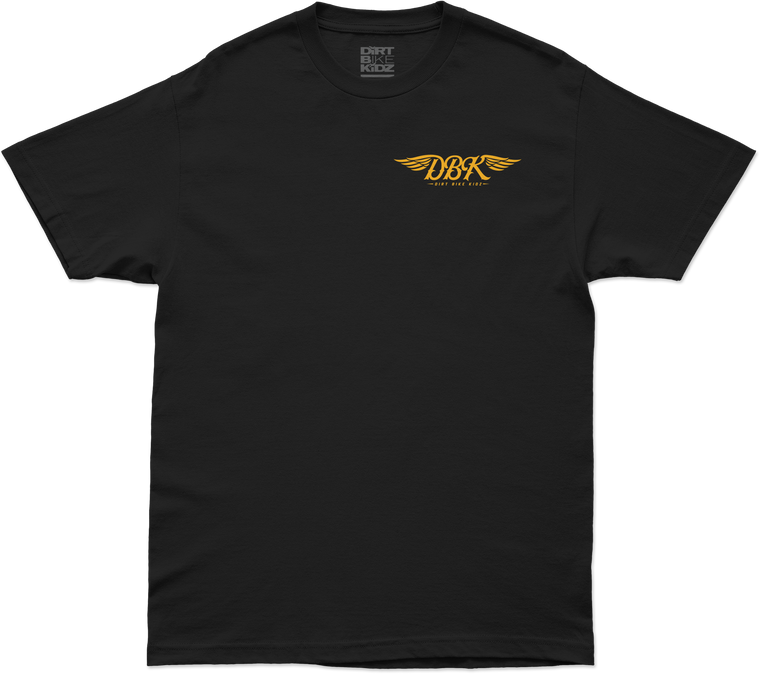 Dbk - Goldwings Tee Black Lg - AT-GOLDWINGS-L