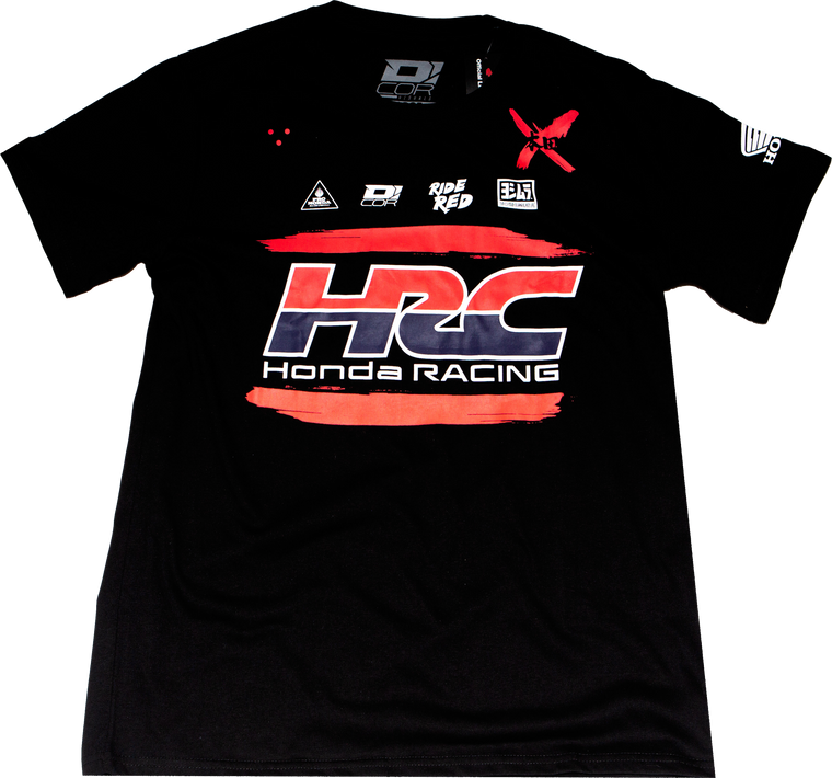 D-cor - Honda Hrc Factory T-shirt Black Lg - 80-124-3