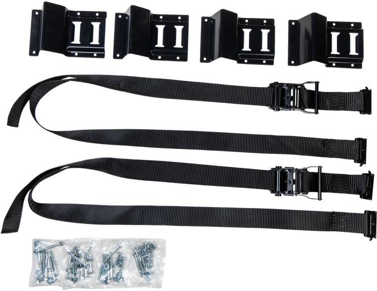 Fire Power - Wheel Chock And Strap Kit Black 2pcs - 29-14003