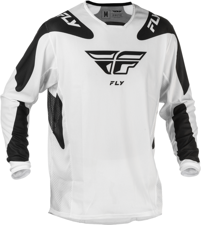 Fly Racing - Kinetic Mesh Sym Jersey White/black 2x - 379-3102X