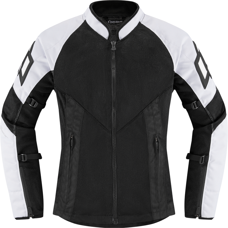 Icon - Women's Mesh AF Jacket - White/Black - Medium - Women's Mesh AF Jacket - 2822-1492