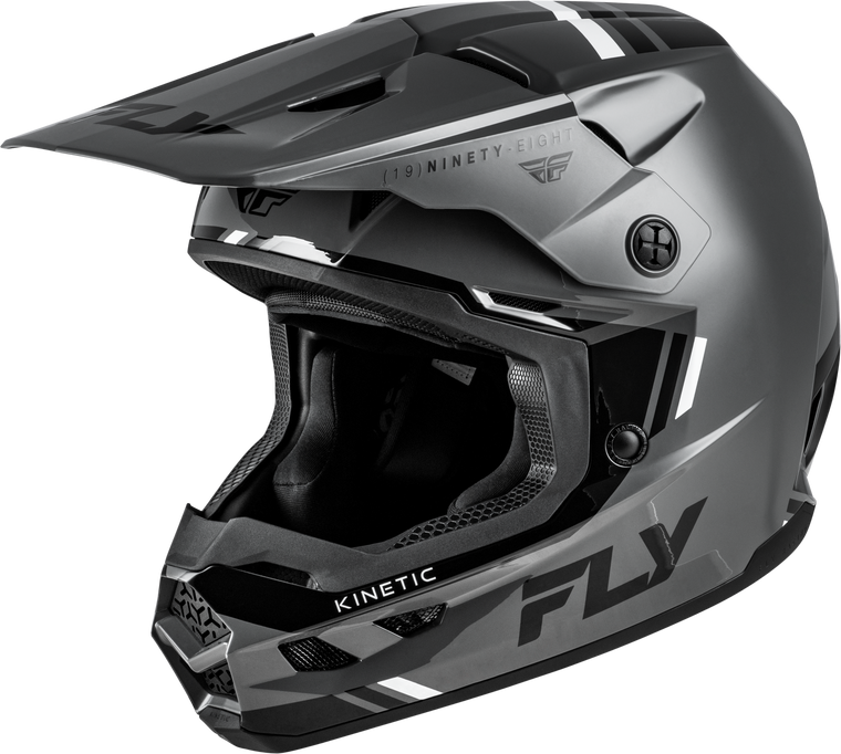 Fly Racing - Kinetic Verdict Helmet Grey/black/white Xl - 73-8720X