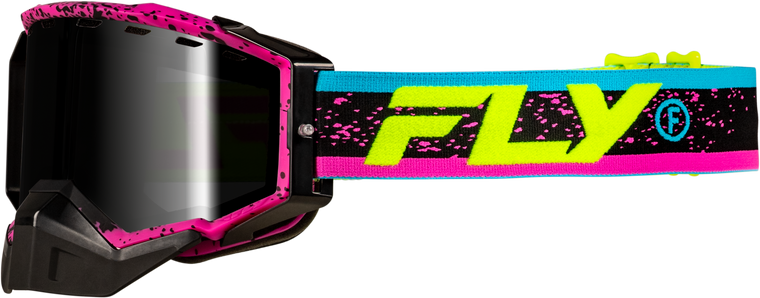 Fly Racing - Zone Snow Goggle Pink/blk W/pink Mirror/rose Lens - 37-50283