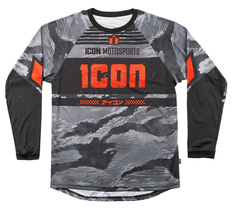Icon - Tigers Blood Jersey - Gray Camo - 3XL - Tigers Blood Jersey - 2824-0096