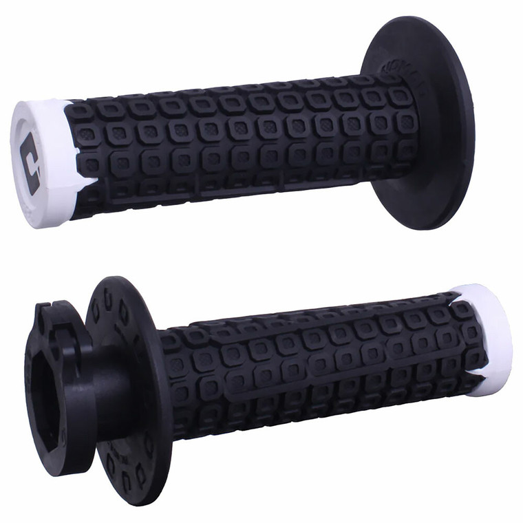 Odi - Nomad Lock-on Off-road Grip W/d30 Black/white/silver - H36NDBW
