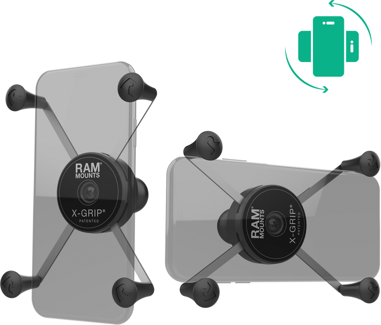 Ram - Rotating X-grip Phone Holder Large W/ball B Size - RAM-HOL-UN10BRU