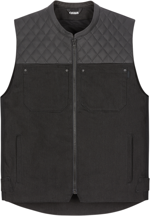 Icon - Chamonix Denim Vest - Black - Small - Chamonix Denim Vest - 2830-0552