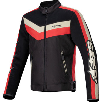 Alpinestars - Jacket T-dyno Air Blk/brt Rd/ecru Xl - 3301725-1486-XL