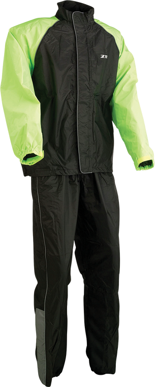 Z1r - 2-Piece Rainsuit - Black/Hi-Vis - 2XL - 2-Piece Rainsuit - 2851-0540