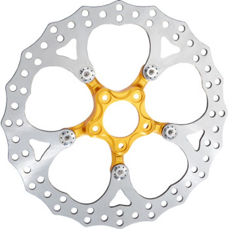 Arlen Ness - Rotor Front Spider 320mm Gold - 300-110 Arlen Ness - Rotor Front Spider 320mm Gold - 300-110