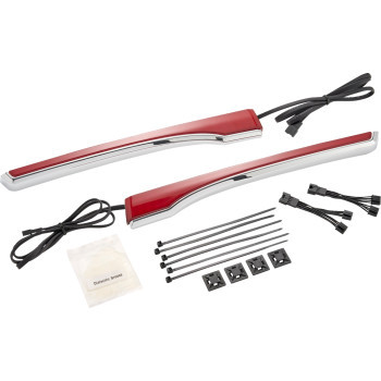 Ciro - Light Spar Side Touring Trunk Indian Chr W/red Lens - 46520