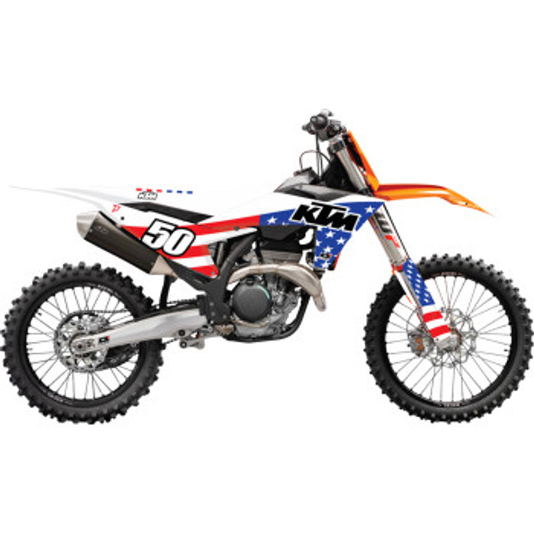 D'cor Visuals - Graphic Kit Complete Usa Ktm - 20-30-300 D'cor Visuals - Graphic Kit Complete Usa Ktm - 20-30-300