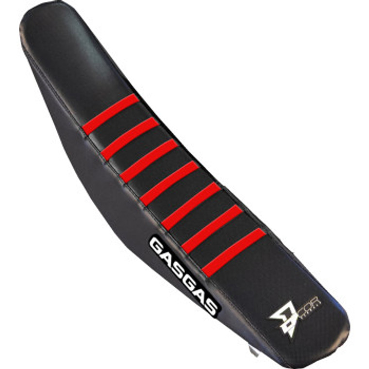 D'cor Visuals - Seat Cover Gas Gas Black With Red Ribs - 30-65-102 D'cor Visuals - Seat Cover Gas Gas Black With Red Ribs - 30-65-102