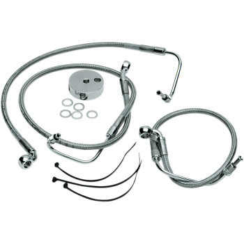 Drag Specialties - Frt Brake Line 00-07 Flhr -