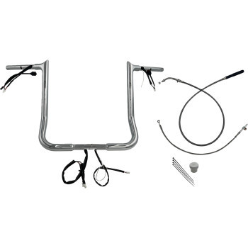 Fat Baggers Inc. - H-bar Ez Install Wired 1.25" Pointed Top Chr 16" Flhx, Se - 949016