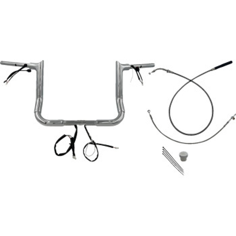 Fat Baggers Inc. - H-bar Ez Install Wired 1.50" Pointed Top Chr 12" Flhx, Se - 849012