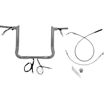 Fat Baggers Inc. - H-bar Ez Install Wired 1.50" Pointed Top Chr 14" Flhx, Se - 849014