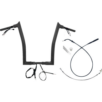 Fat Baggers Inc. - H-bar Ez Install Wired 1.50" Pointed Top Blk 16" Fltrx, Se - 849916-B