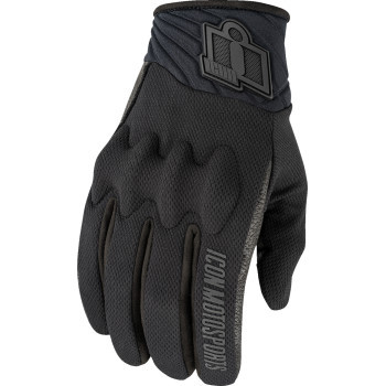 Icon - Glove Anthem 3 Bk Sm -