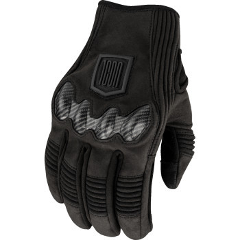 Icon - Glove Long Track Cx Bk 3x -