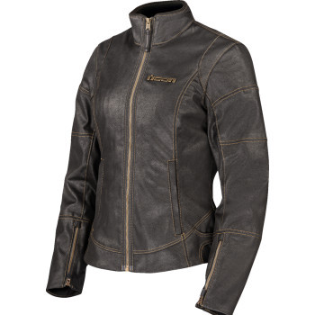 Icon - Jacket Wm Tuscadero3 Bk Xs -
