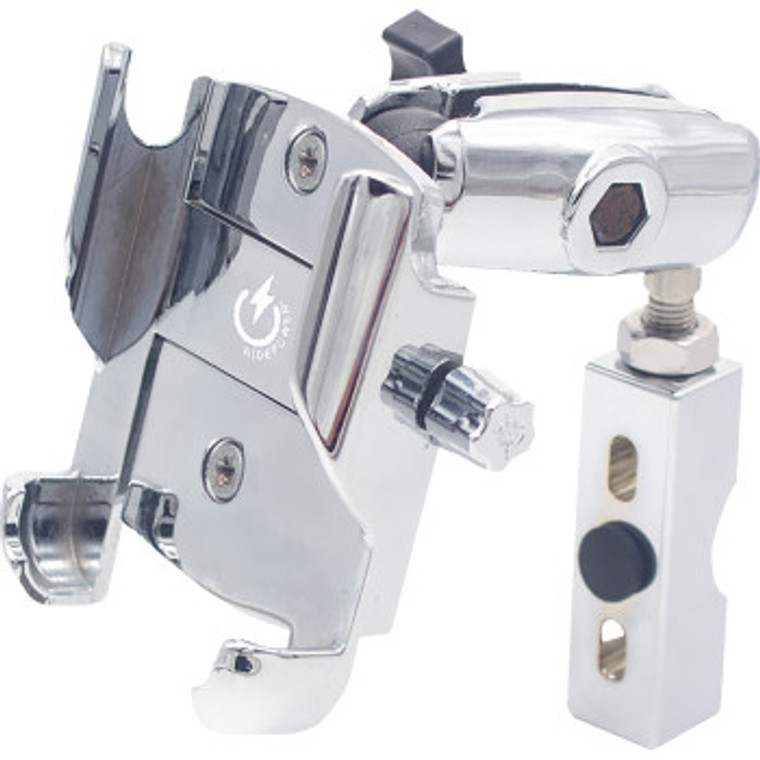 Ridepower - Mount Phone Large With Perch Mount Chrome - RPMTLMOUNTLGCR Ridepower - Mount Phone Large With Perch Mount Chrome - RPMTLMOUNTLGCR