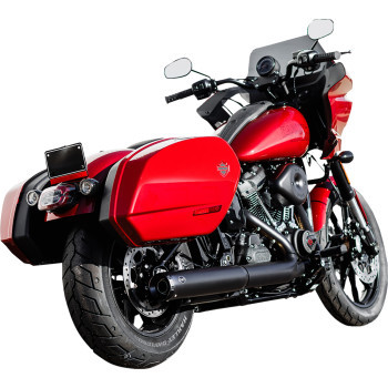 S&s Cycle - Muffler Slip-on Grand National 50 State 4" Black M8 Softail - 550-1159