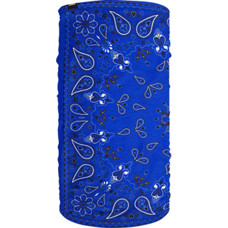 Zan Headgear - Motley Tube Fleece Blue Paisley - TF111