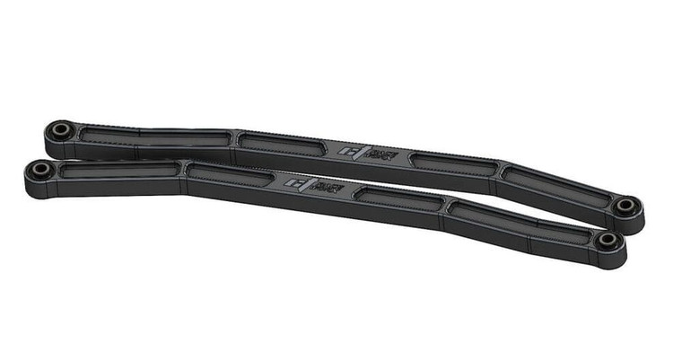 CT Race Worx Can-Am Maverick X3 72" High Clearance Billet Proof Lower Radius Rods - Black Ano